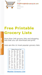 Mobile Screenshot of freeprintablegrocerylist.com